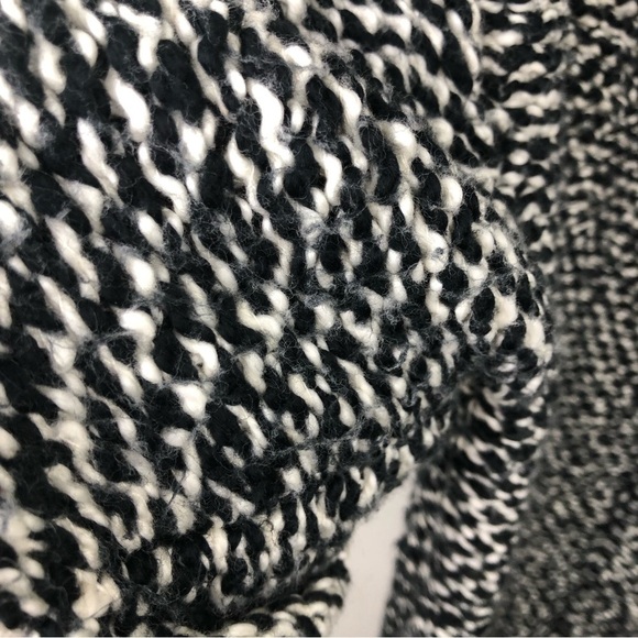 Eileen Fisher Black and White knit snap front jacket sweater size: XL - Picture 11 of 16